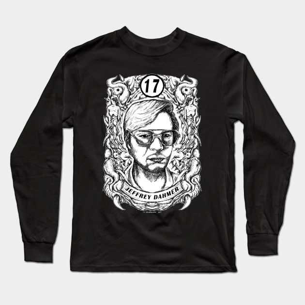 JEFFREY DAHMER Long Sleeve T-Shirt by DEATHSTYLE MERCH